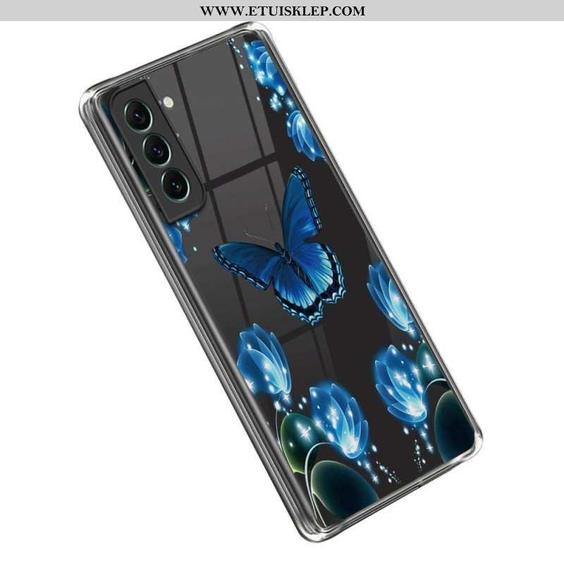 Etui do Samsung Galaxy S23 5G Niebieskie Motyle